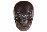 Realistic, Carved, Purple Fluorite Skull #116829-1